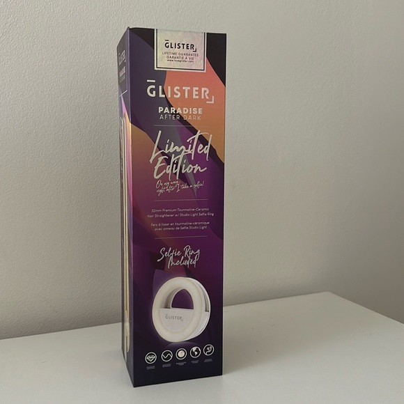 New, never used limited edition flat iron with selfie ring included. - Picture 1 of 2